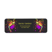 Abstrakter Musiker spielt Trumpet (Vorne)