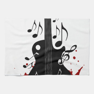 Abstrakter Musikhintergrund Handtuch
