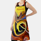 Abstrakter Musikstil Personalisierter Künstlermock Schürze (InSitu)