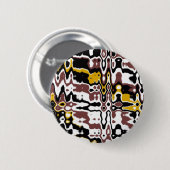 Abstrakter Muster-Knopf Button (Vorne & Hinten)