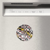 Abstrakter Muster-Magnet Magnet (In Situ (Geschirrspüler))