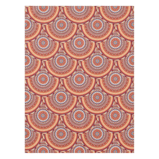 Abstrakter Musterentwurf Boho Mandala Tischdecke (Vorderseite)