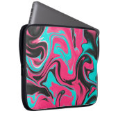 Abstrakter Musterhintergrund mit Farbverlauf und T Laptopschutzhülle (Vorne Rechts)