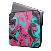 Abstrakter Musterhintergrund mit Farbverlauf und T Laptopschutzhülle (Vorderseite Links)