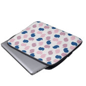 Abstrakter Musterkreis Laptopschutzhülle (Vorne Knopf)