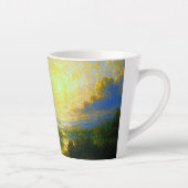 Abstrakter Mystischer Wald  Milchtasse (Rechts)