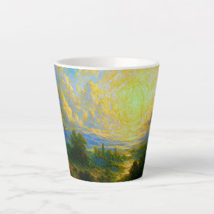 Abstrakter Mystischer Wald Milchtasse