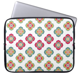 Abstrakter nahtloser Blumenhintergrund, Oberfläche Laptopschutzhülle