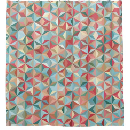 Abstrakter nahtloser Hintergrund aus Pastellfarben Duschvorhang (Vorderseite)