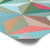 Abstrakter nahtloser Hintergrund aus Pastellfarben Poster (Ecke)