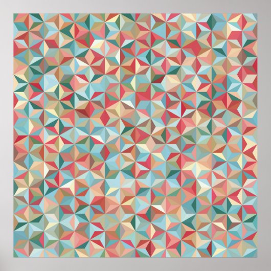 Abstrakter nahtloser Hintergrund aus Pastellfarben Poster (Vorne)