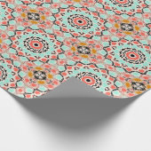 Abstrakter nahtloser Rundgang Mandala mosaic tile Geschenkpapier (Ecke)