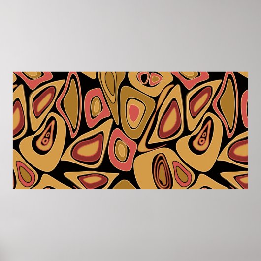 Abstrakter, nahtloser Texturdruck Poster (Vorne)