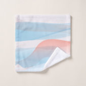 Abstrakter Name der blauen Koralle Badhandtuch Set (Waschlappen)