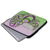 Abstrakter Name des  Fraktals Laptopschutzhülle (Vorne Knopf)