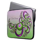 Abstrakter Name des  Fraktals Laptopschutzhülle (Vorderseite Links)