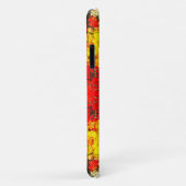 Abstrakter Name des roten, gelben Glitzer Case-Mate iPhone Hülle (Hinten/Rechts)