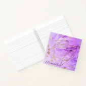 Abstrakter Name für lila Gold Notizblock (Innenseite)