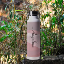 Abstrakter Name in Rosa beige