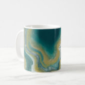 Abstrakter Name Monogram Kaffeetasse (Vorderseite Links)