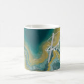 Abstrakter Name Monogram Kaffeetasse (Mittel)