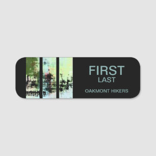 Abstrakter Name Namensschild