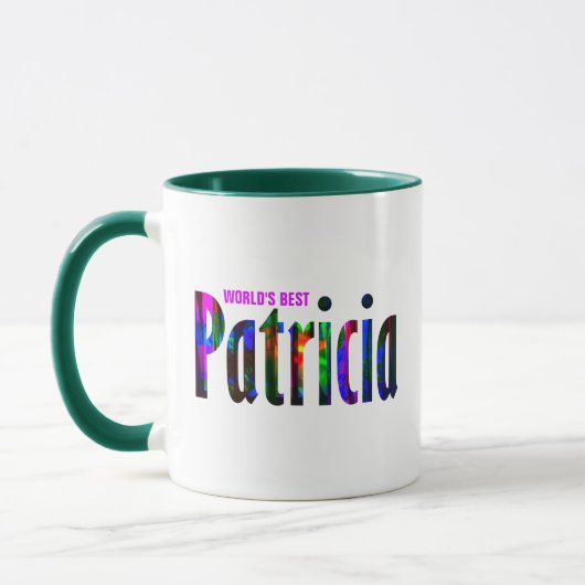 Abstrakter Name "Patricia" Tasse (Links)