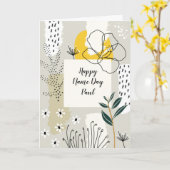 Abstrakter Name Tageskarte Karte (Gelbe Blume)