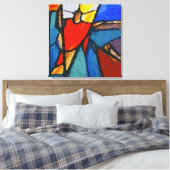 Abstrakter Nativity Leinwanddruck (Insitu (Schlafzimmer))