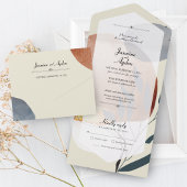 Abstrakter Naturaufstieg All In One Einladung