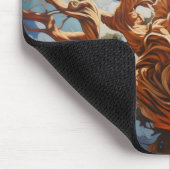 Abstrakter Naturbaum Mousepad (Ecke)