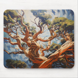 Abstrakter Naturbaum Mousepad