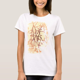 Abstrakter Naturbaum-Schnee-T-Shirt T-Shirt
