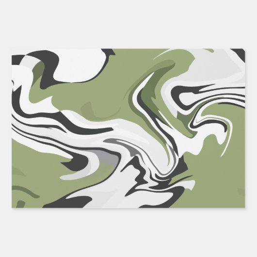 Abstrakter Naturfluss Geschenkpapier Set (Vorderseite 2)