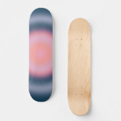 Abstrakter Navyblauer Gradient Skateboard (Vorderseite)