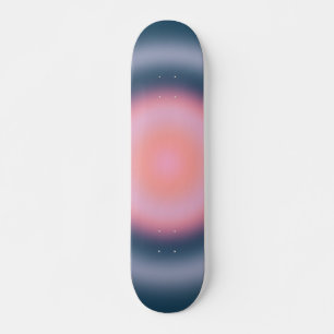 Abstrakter Navyblauer Gradient Skateboard