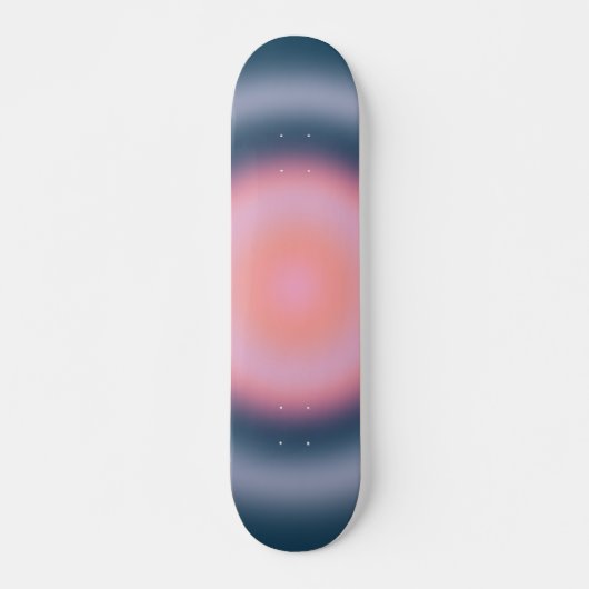 Abstrakter Navyblauer Gradient Skateboard (Vorne)