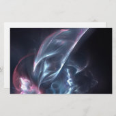 Abstrakter Nebel Blau und Lila Briefpapier (Vorne/Hinten)