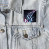 Abstrakter Nebel Blau und Lila Button (Beispiel)