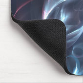 Abstrakter Nebel Blau und Lila Mousepad (Ecke)