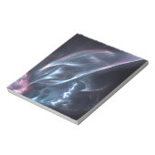 Abstrakter Nebel Blau und Lila Notizblock (Rotiert)