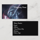 Abstrakter Nebel Blau und Lila Visitenkarte (Vorne/Hinten)