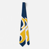 Abstrakter Necktie, gelb-gelb-gelb-weißer Anvil Krawatte (Vorderseite)