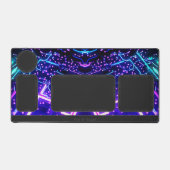 Abstrakter Neon-Glühformen-Tischorganisator Schreibtischunterlage (Vorderseite)