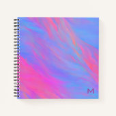 Abstrakter Neon Ink Flow-Plan Notizblock (Vorderseite)