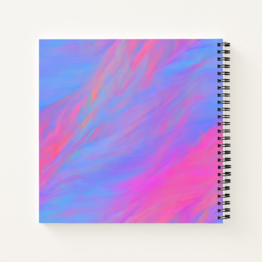 Abstrakter Neon Ink Flow-Plan Notizblock (Rückseite)