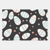 Abstrakter Neon Oaster Egg Wrap Geschenkpapier Set (Vorderseite 3)