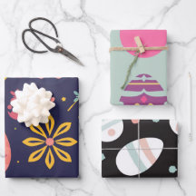 Abstrakter Neon Oaster Egg Wrap