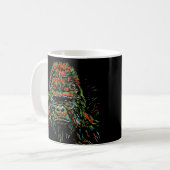 Abstrakter Neonazer Kaffeetasse (Vorderseite Links)