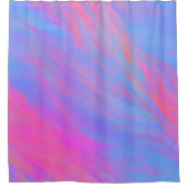 Abstrakter Neonfarbenstrom Duschvorhang (Vorderseite)